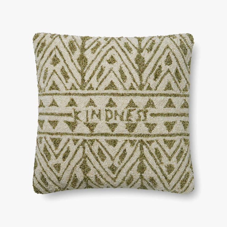 Green & Ivory Pillow by ED Ellen DeGeneres Crafted by Loloi