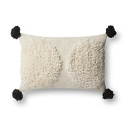 Shaggy Ivory & Black Pillow by Justina Blakeney ?? Loloi