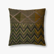 Green & Multi-Colored Pillow by ED Ellen DeGeneres Crafted by Loloi