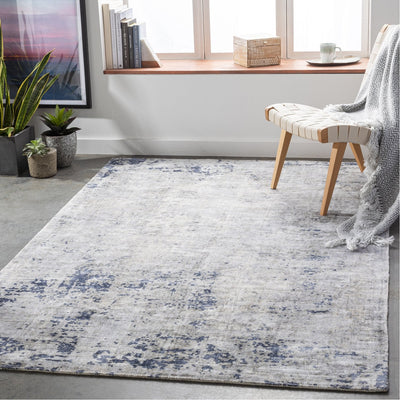 product image for Park Avenue PAV-2300 Hand Loomed Rug in Medium Grey & Dark Blue by Surya 50