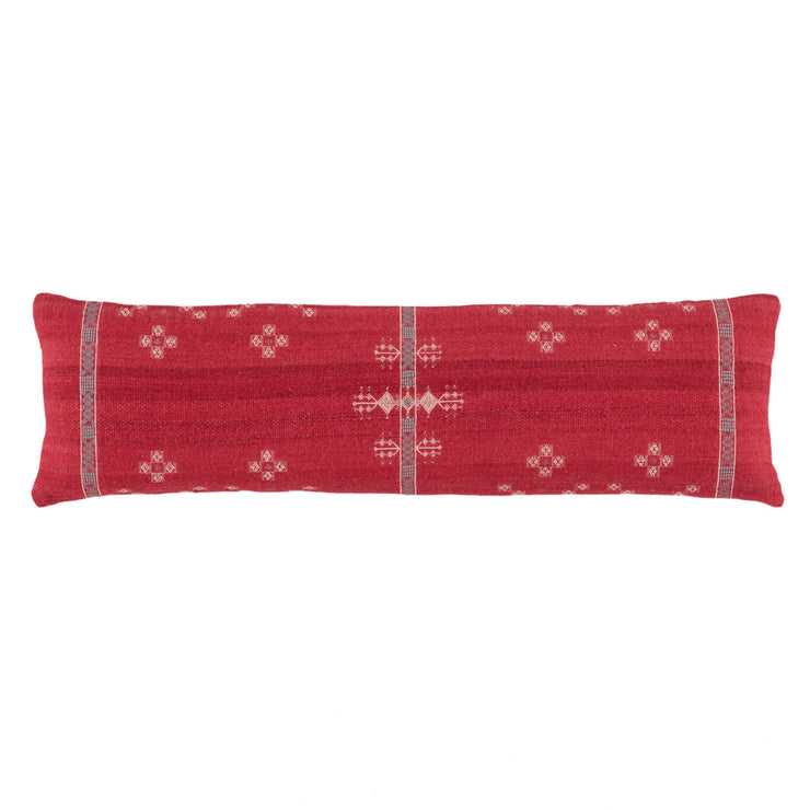 Katara Tribal Pillow in Red & Gray by Jaipur Living