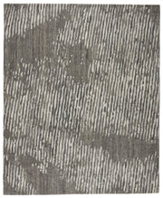 Stockholm Handmade Stripes Light Gray & Ivory Rug