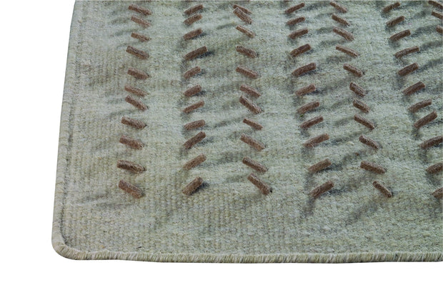 Palmdale Collection Hand Woven Wool and Felt Area Rug in Beige design by Mat the Basics