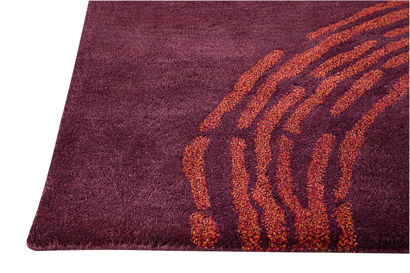 media image for Pamplona Collection Hand Tufted Wool Area Rug in Plum design by Mat the Basics 296