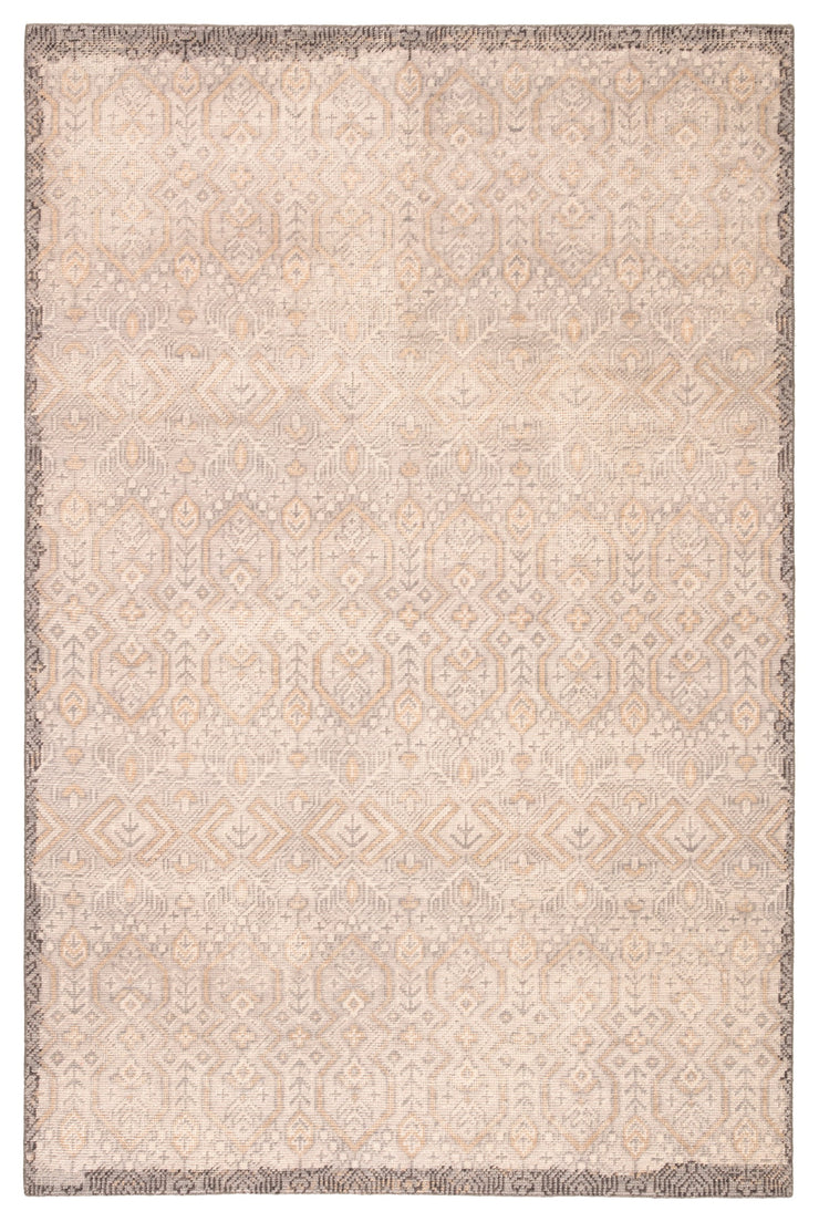 Prospect Hand-Knotted Tribal Gray & Gold Area Rug