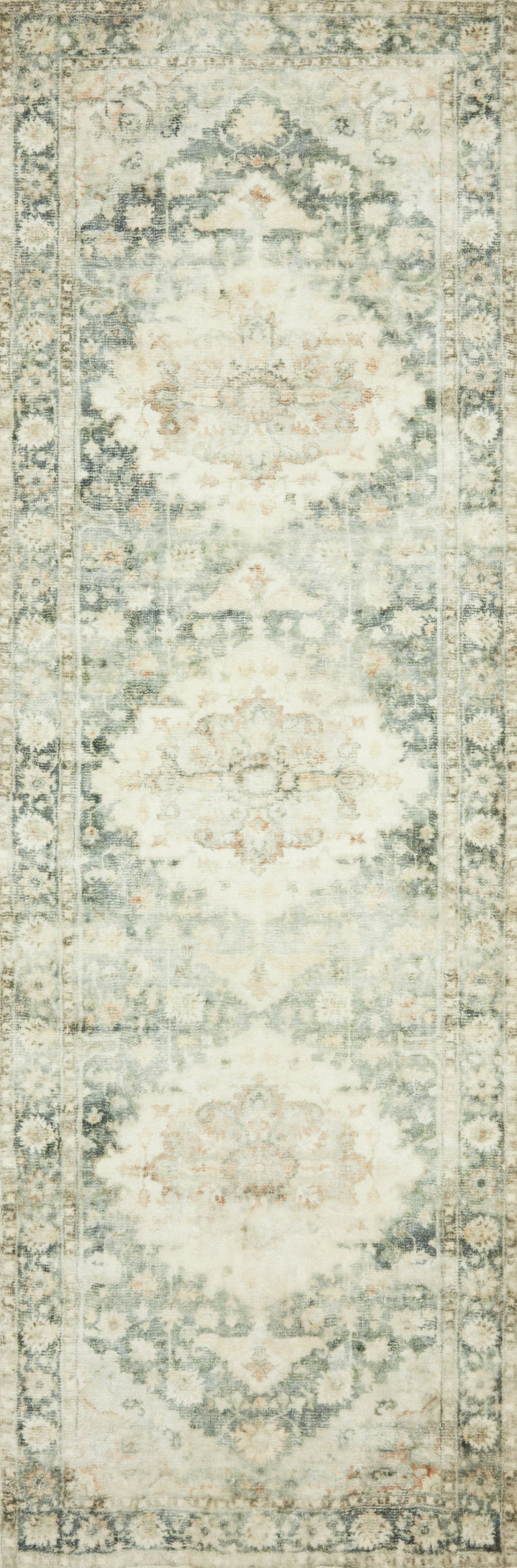 Rosette Rug in Teal / Ivory by Loloi II