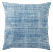 Morgan Handmade Soild Blue & White Throw Pillow