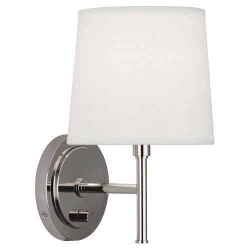Bandit Wall Sconce in Polished Nickel design by Robert Abbey
