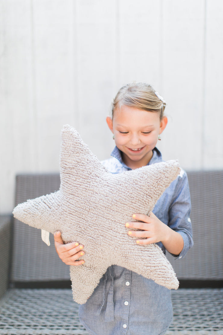 Star Cushion in Light Grey design by Lorena Canals