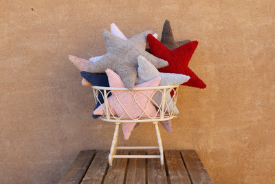 product image for Star Cushion in Light Grey design by Lorena Canals 0