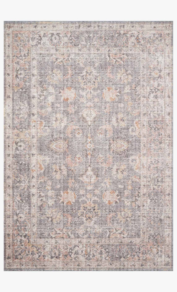 Skye Rug in Grey & Apricot by Loloi