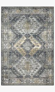 Skye Rug in Graphite & Silver by Loloi