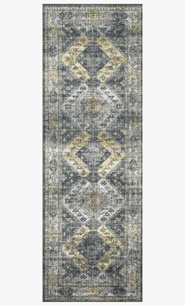 Skye Rug in Graphite & Silver by Loloi