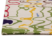 Spia Collection Hand Tufted Wool and Viscose Area Rug in Multi design by Mat the Basics