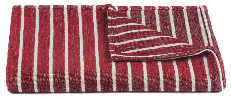 Aria Collection Throw in Red & White