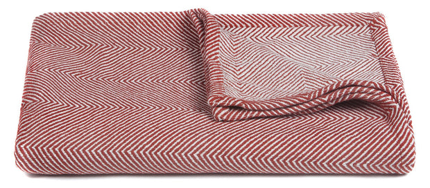 Ella Collection Throw in Red & White