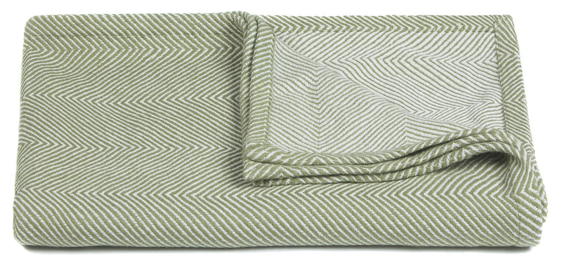 media image for Ella Collection Throw in Green & White 260