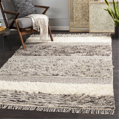 product image for Tulum TMU-2302 Hand Woven Rug in Cream & Medium Grey by Surya 14