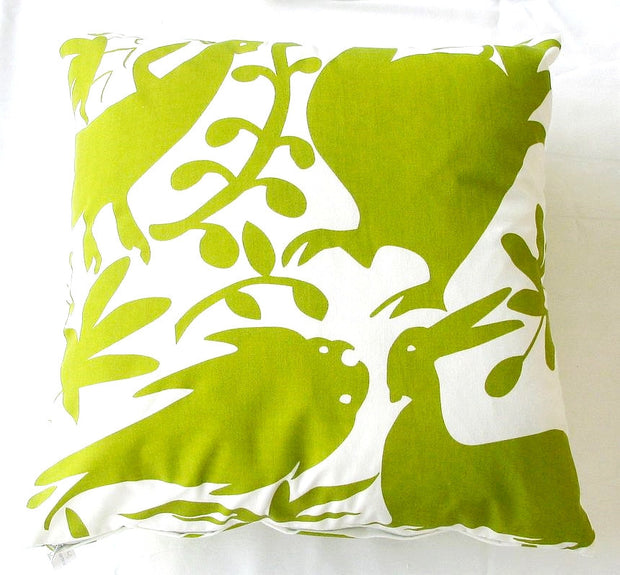 Green Otomi Pillow design by 5 Surry Lane