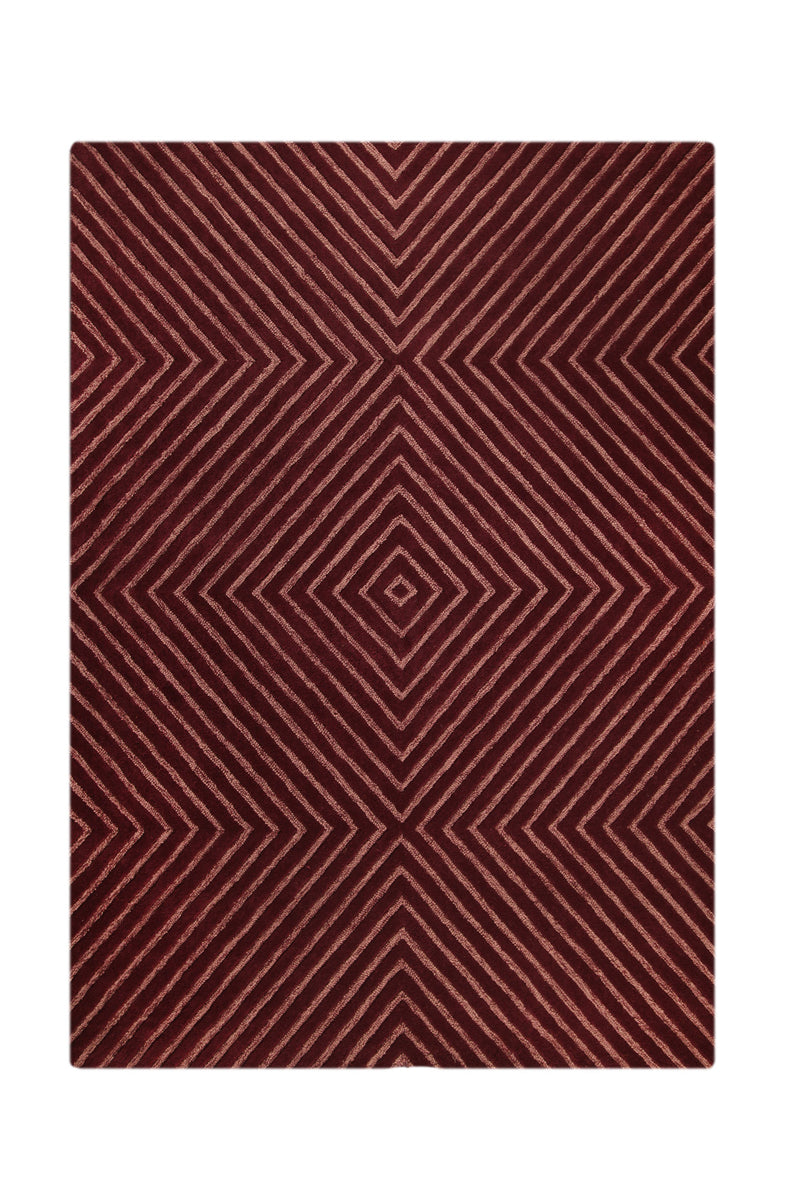 media image for Union Square Collection Hand Tufted Wool Rug in Mauve design by Mat the Basics 277