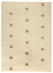 Verona Collection Hand Woven Wool and Viscose Area Rug in White design by Mat the Basics