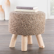 Montana Knitted Taupe Stool