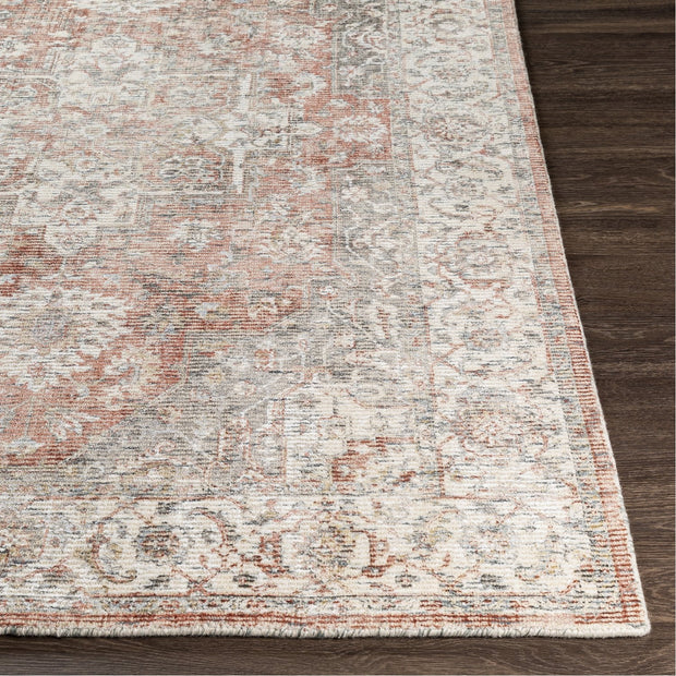 Wilson WSN-2304 Hand Knotted Rug in Rose & Cream by Surya