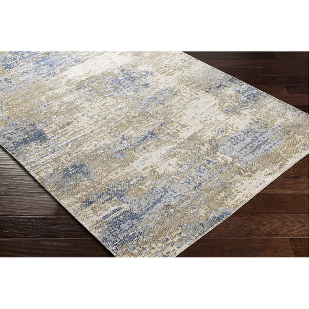 Wilson WSN-2306 Hand Knotted Rug in Wheat & Denim by Surya