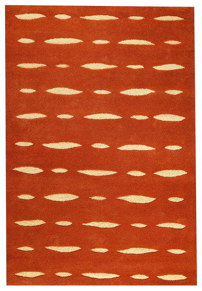 product image for Wink Collection Hand Tufted Wool Area Rug in Orange design by Mat the Basics 18