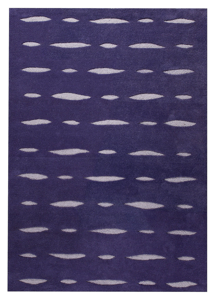 Wink Collection Hand Tufted Wool Area Rug in Purple design by Mat the Basics