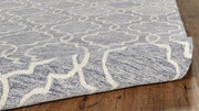 Natal Hand Tufted Gray and Ivory Rug by BD Fine Roll Image 1