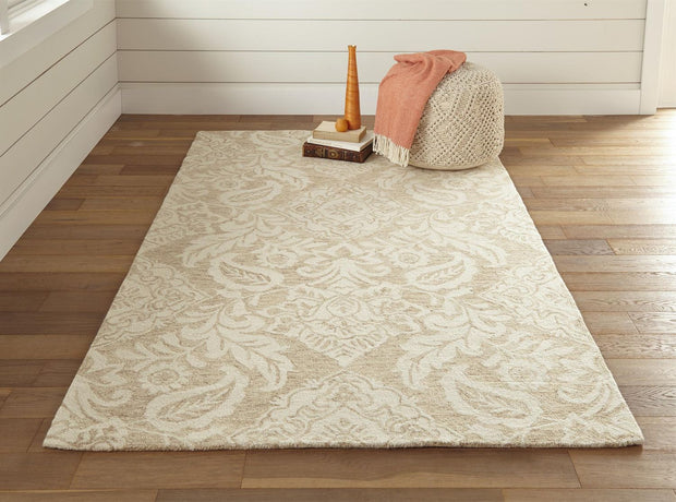 Natal Hand Tufted Tan and Ivory Rug by BD Fine Roomscene Image 1