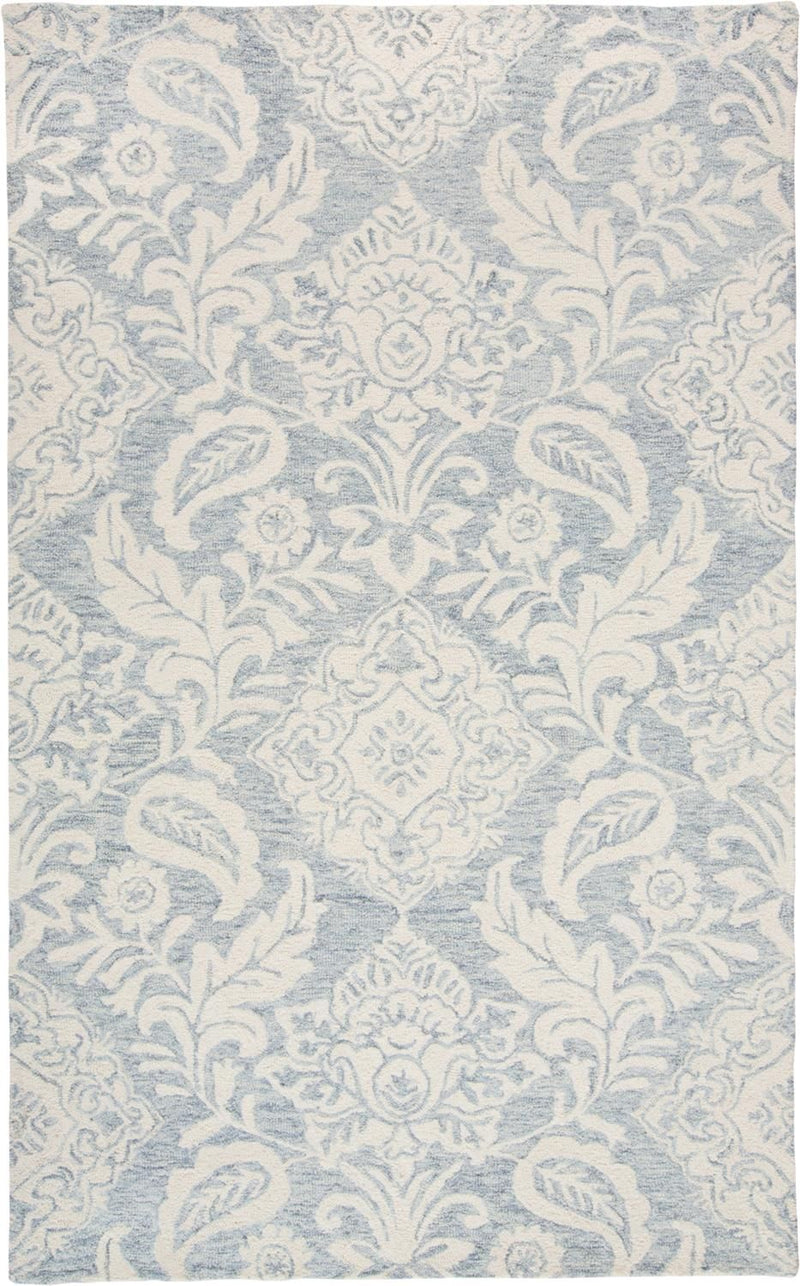 media image for Natal Hand Tufted Blue and Ivory Rug by BD Fine Flatshot Image 1 235