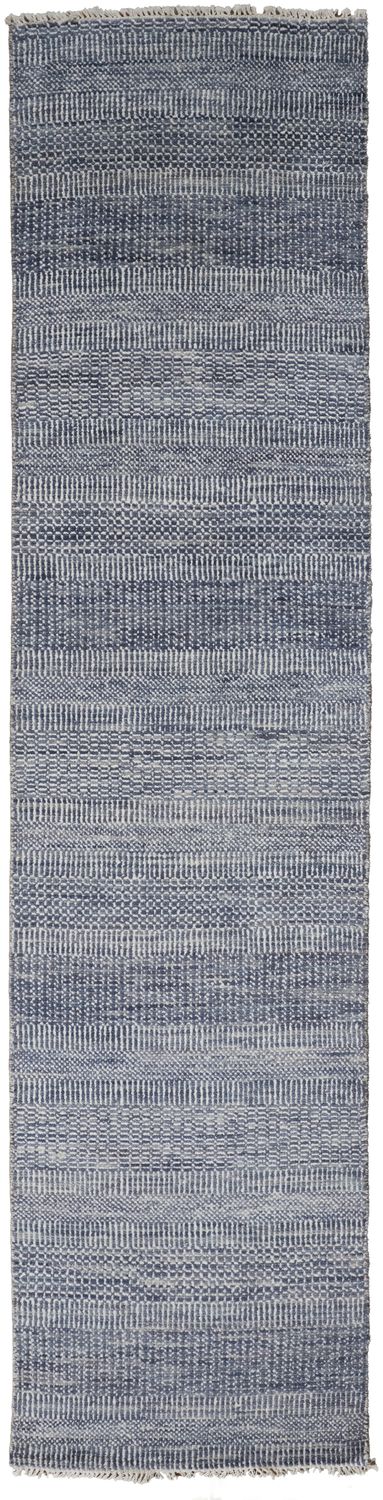 product image for Caldecott Hand Knotted Blue and Gray Rug by BD Fine Flatshot Image 1 89