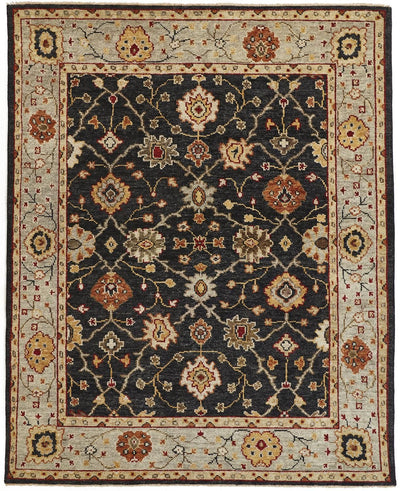 product image of Irie Hand Knotted Black and Gold Rug by BD Fine Flatshot Image 1 593