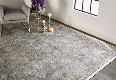 product image for Melmas Pewter and Stone Gray Rug by BD Fine Roomscene Image 1 76