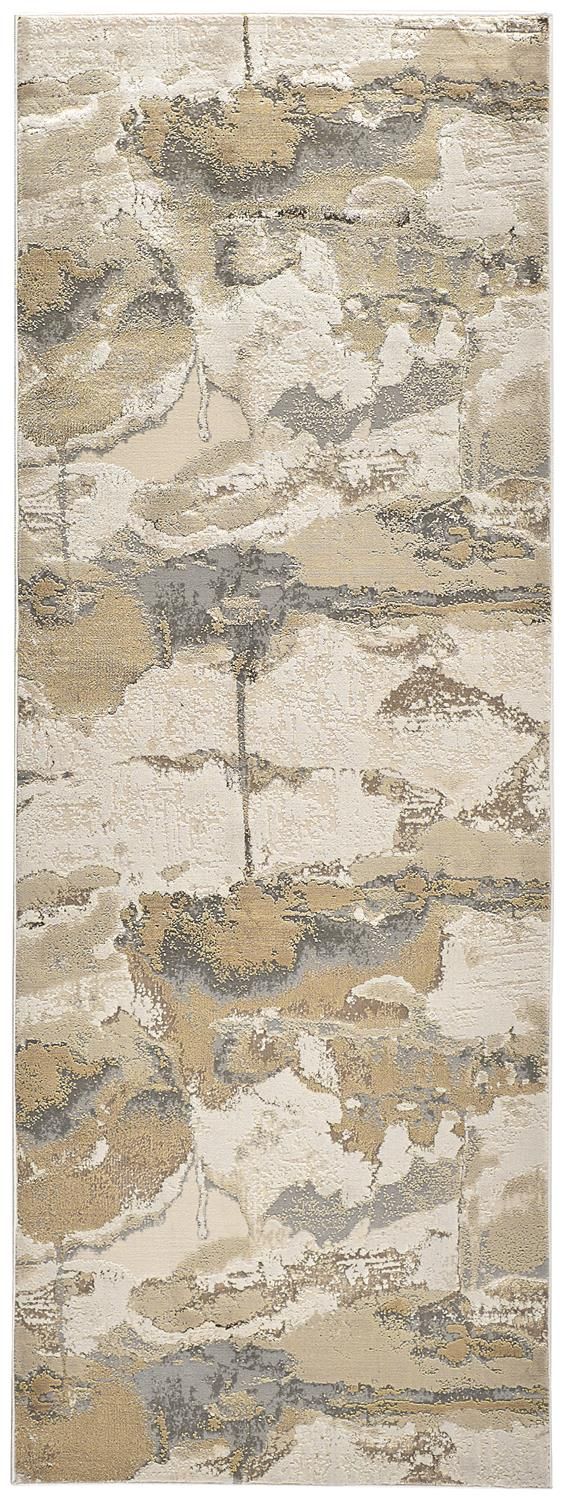 media image for Tripoli Gold and Tan Rug by BD Fine Flatshot Image 1 278