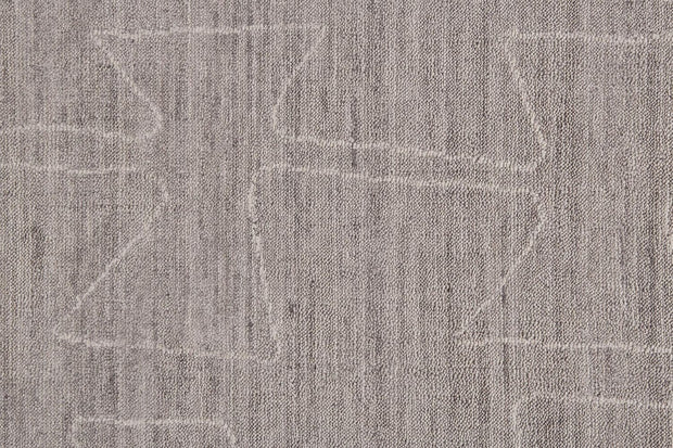 Miska Hand Woven Gray and Ivory Rug by BD Fine Texture Image 1