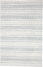Odami Hand Woven Ivory and Blue Rug by BD Fine Flatshot Image 1