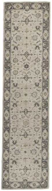 Botticino Hand Tufted Gray and Beige Rug by BD Fine Flatshot Image 1