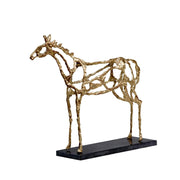 Arabian Horse Statue in Gold design by Bungalow 5