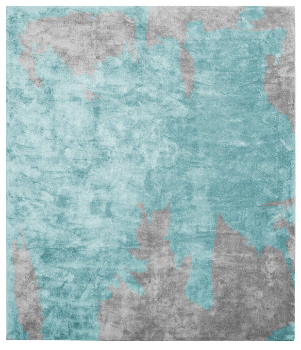 Action Caccia Hand Knotted Rug in Blue design by Second Studio
