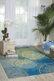 home garden blue rug by nourison nsn 099446337221 5