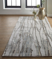 Orwell Gray and Silver Rug by BD Fine Roomscene Image 1