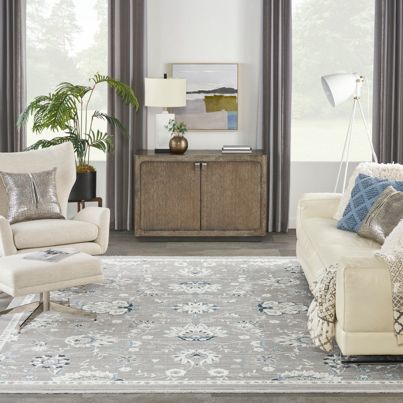 media image for lennox grey ivory rug by nourison 99446887993 redo 6 247