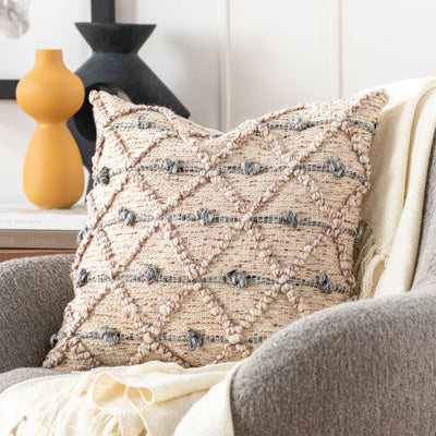 product image for Anders ADR-001 Hand Woven Square Pillow in Cream by Surya 81