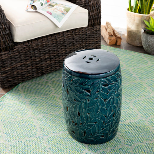 media image for achilles indoor outdoor ceramic garden stool by surya aeh 001 9 282