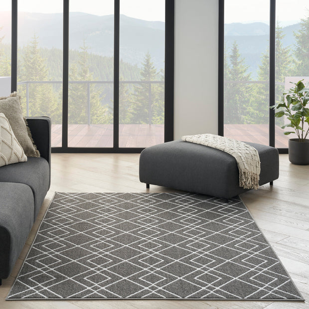 modern lines charcoal rug by nourison 99446088567 redo 5