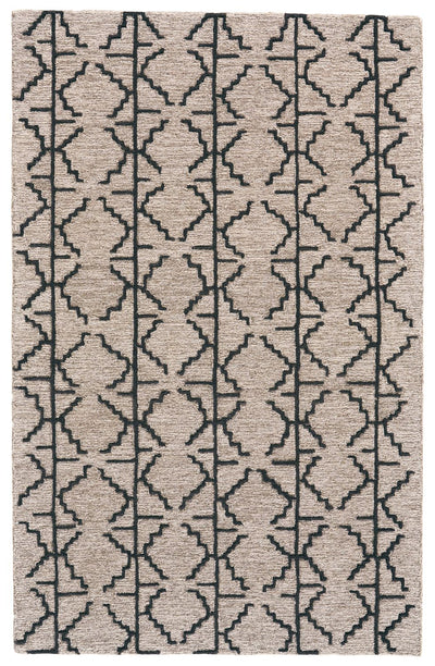 product image for Fadden Hand Tufted Taupe and Black Rug by BD Fine Flatshot Image 1 95