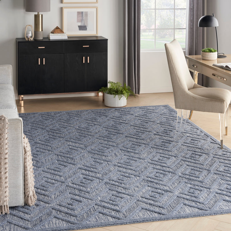 media image for versatile denim blue rug by nourison 99446043207 redo 4 210
